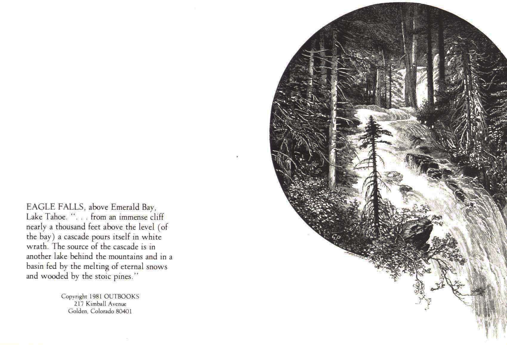 Eagle Falls notecard